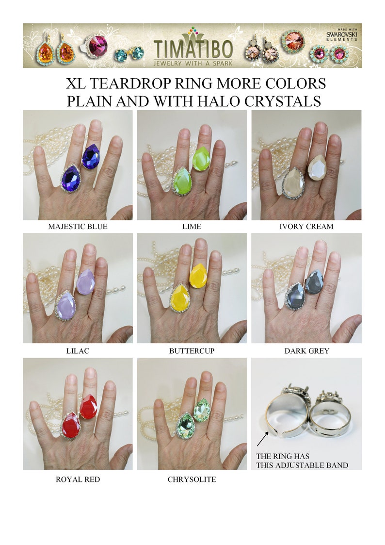 Mint Green Ring Oversized Rings Green Cocktail Ring Etsy