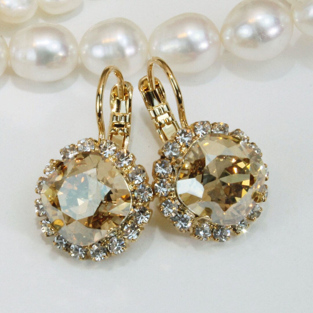 Elk Stal Drop Earring Champagne main image 1
