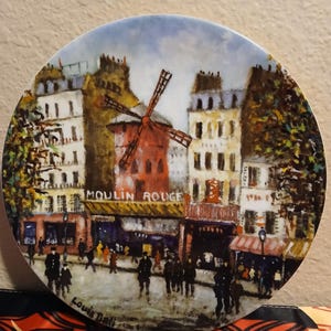 Louis Dali Collector Plate  Moulin Rouge  1981