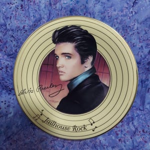 Elvis Presley Teller Signiert Jailhouse Rock Solid Gold Kollektion
