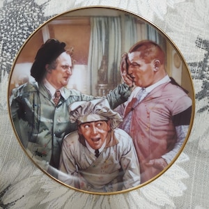 The Three Stooges Decorative Plate - Pop Art 1994