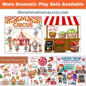 Paquete de otoño para el aula con juego dramático de calabazas, juego de simulación otoñal, tablón de anuncios, decoración otoñal y actividades para la educación en casa y preescolar. imagen 9