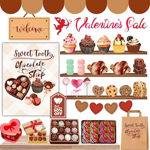 Valentine&#39;s Dramatic Play, Valentine&#39;s Activity for Kids, Bakery Dramatic Play,  Preschool Valentine&#39;s Idea, Valentine&#39;s Bulletin Board