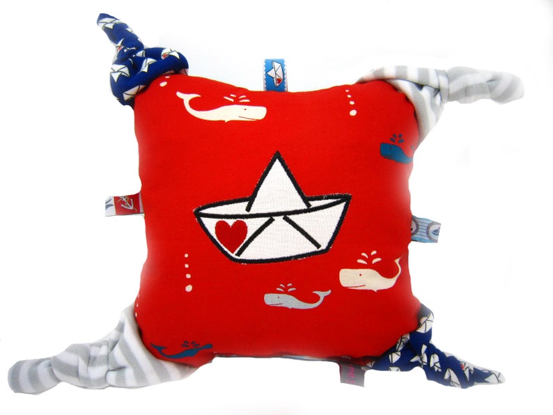 Pillow Newborn With Name Boat Baby Gripping Toy Babyparty Etsy