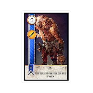 Adesivo in vinile, Adesivo per carte The Witcher Uma Gwent, Adesivo per laptop, Adesivo per videogiochi, Adesivo per auto, Adesivo per console, Adesivo Witcher