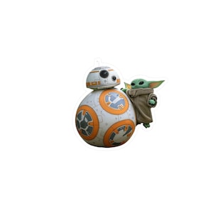 Naklejki winylowe - Star Wars BB-8 i Baby Yoda, Naklejki na laptopa, Naklejki na samochód, Naklejki na okna, Naklejki wodoodporne, Naklejki dla nerdów