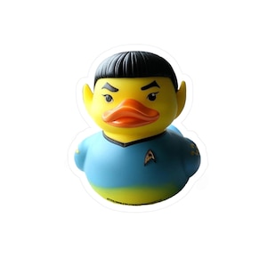 Stickers en vinyle, Stickers canard en caoutchouc Jeep Spock Star Trek, Sticker voiture, Sticker pour ordinateur portable, Sticker fenêtre, Sticker imperméable