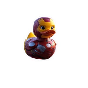 Naklejka winylowa, Iron Man, Gumowa Kaczuszka, Jeep Duck, Dziecko, Marvel, Avengers, Naklejka samochodowa, Naklejka na laptopa