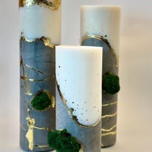Stylish scented concrete candle, eco-friendly candle, handcrafted candle, modern home decor, aromatherapy candle, scented candle
