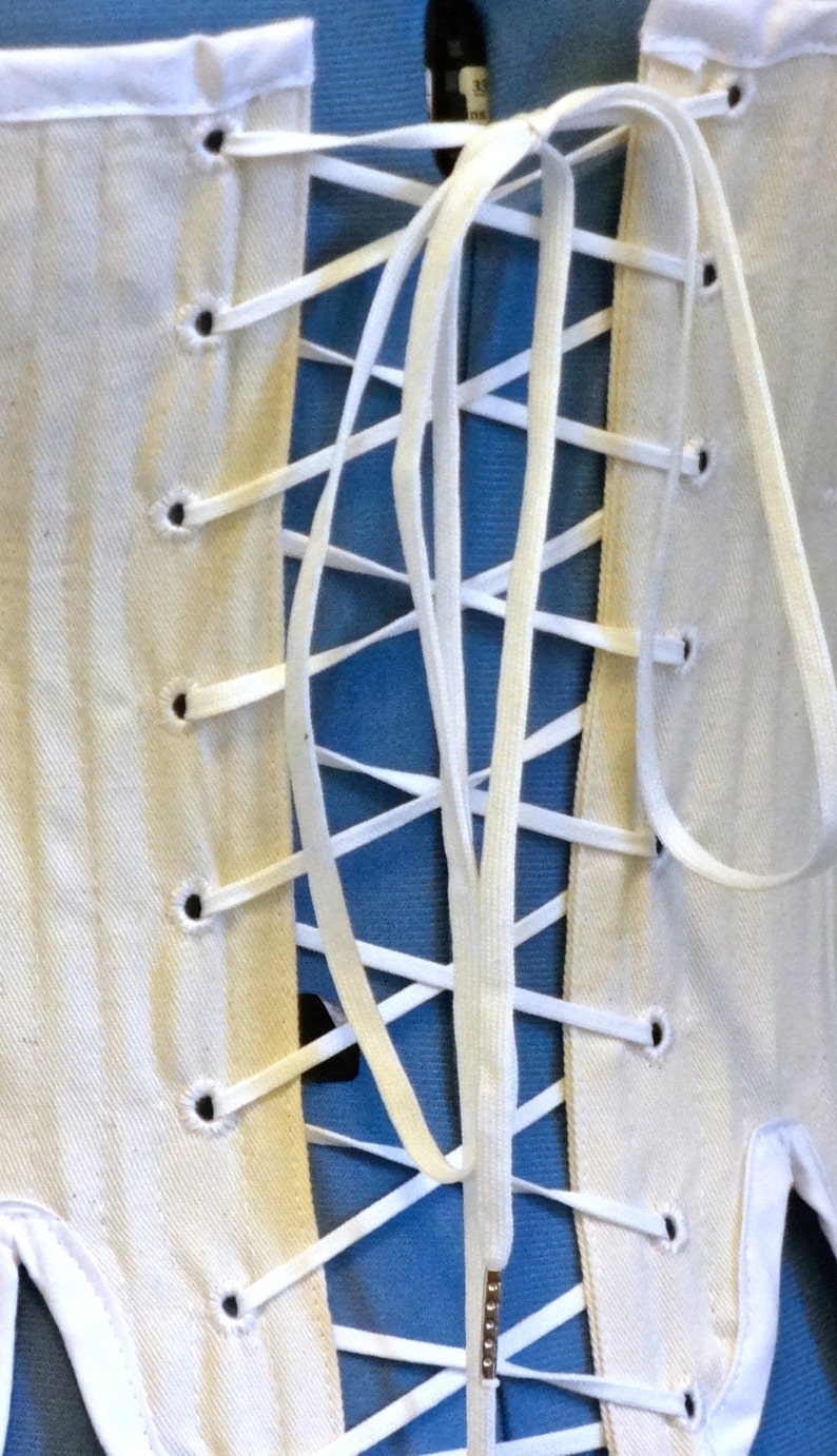 Custom Order Regency Corded Corset With Busk and Gussets