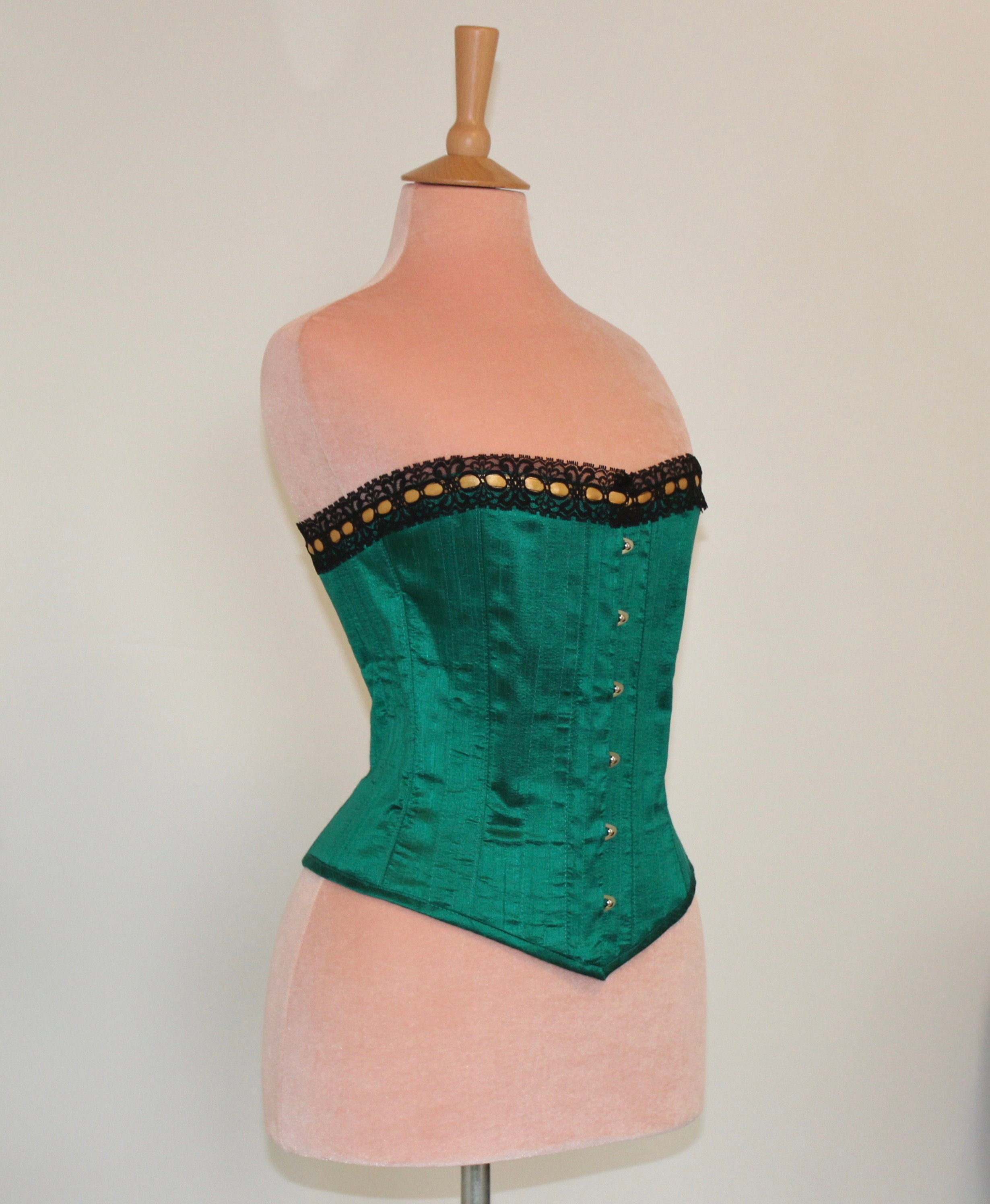 Readymade MidVictorian Hourglass Corset 33 Natural Etsy
