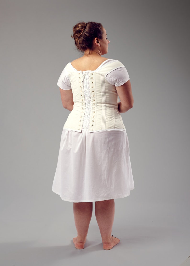 Custom Order Regency Corded Corset With Busk and Gussets
