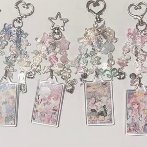 shoujo manga cluttered photo keychains 1 (limited)