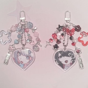 needy streamer overload/needy girl overdose matching keychains!