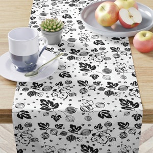 Black Gooseberry Pyrex Inspired Table Runner large
