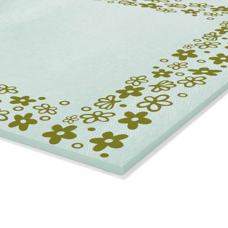 Pyrex Board Glass Cutting Board, Pyrex Spring Blossom Inspired, Crazy Daisy, Retro ...