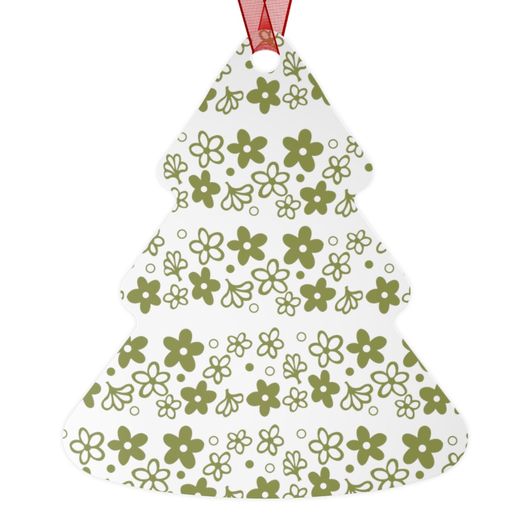 Vintage Pyrex Inspired Metal Christmas Tree Ornaments Pyrex Etsy