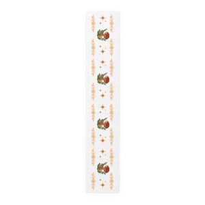 Vintage Merry Mushroom Pyrex inspired Table Runner (Cotton, Poly), Butterfly gold, atomic burst