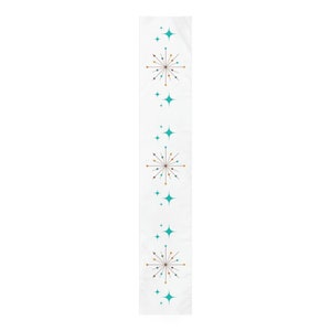 Vintage inspired Sputnik Atomic burst Table Runner