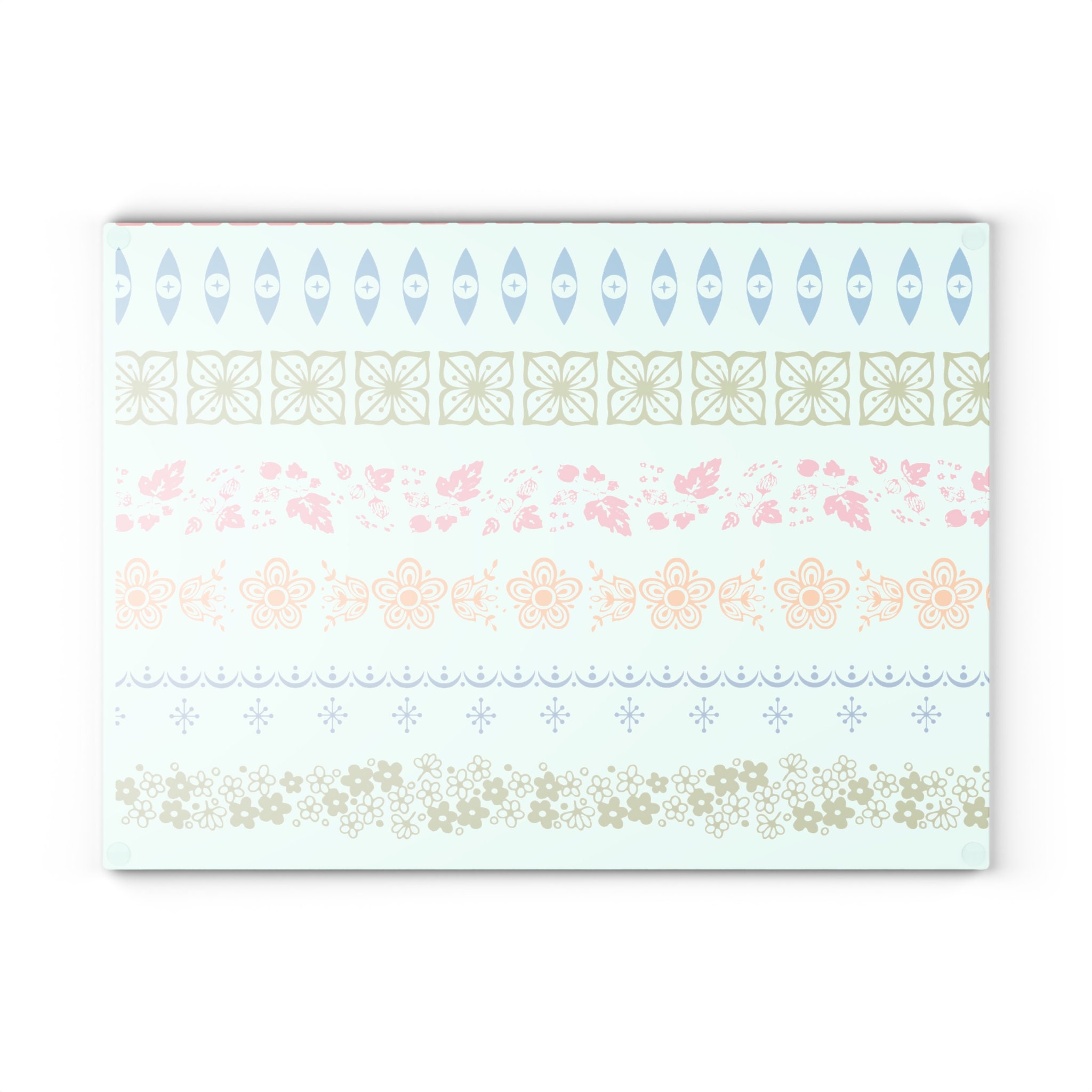Pyrex Board Glass Cutting Board, Vintage Pyrex Inspired, Pyrex Pattern, Cutting ...