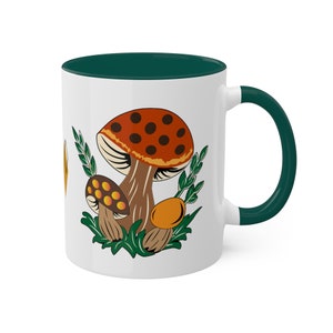 Vintage Pyrex Merry mushroom inspired mug