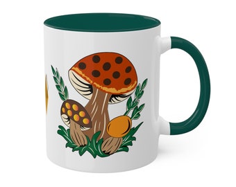 Vintage Pyrex Merry mushroom inspired mug