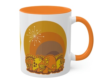 Mug Merry Mushroom, Mug Pyrex, Mug champignon Sears, 2 choix de couleurs, Mug rétro Mid-Century moderne, d'inspiration vintage