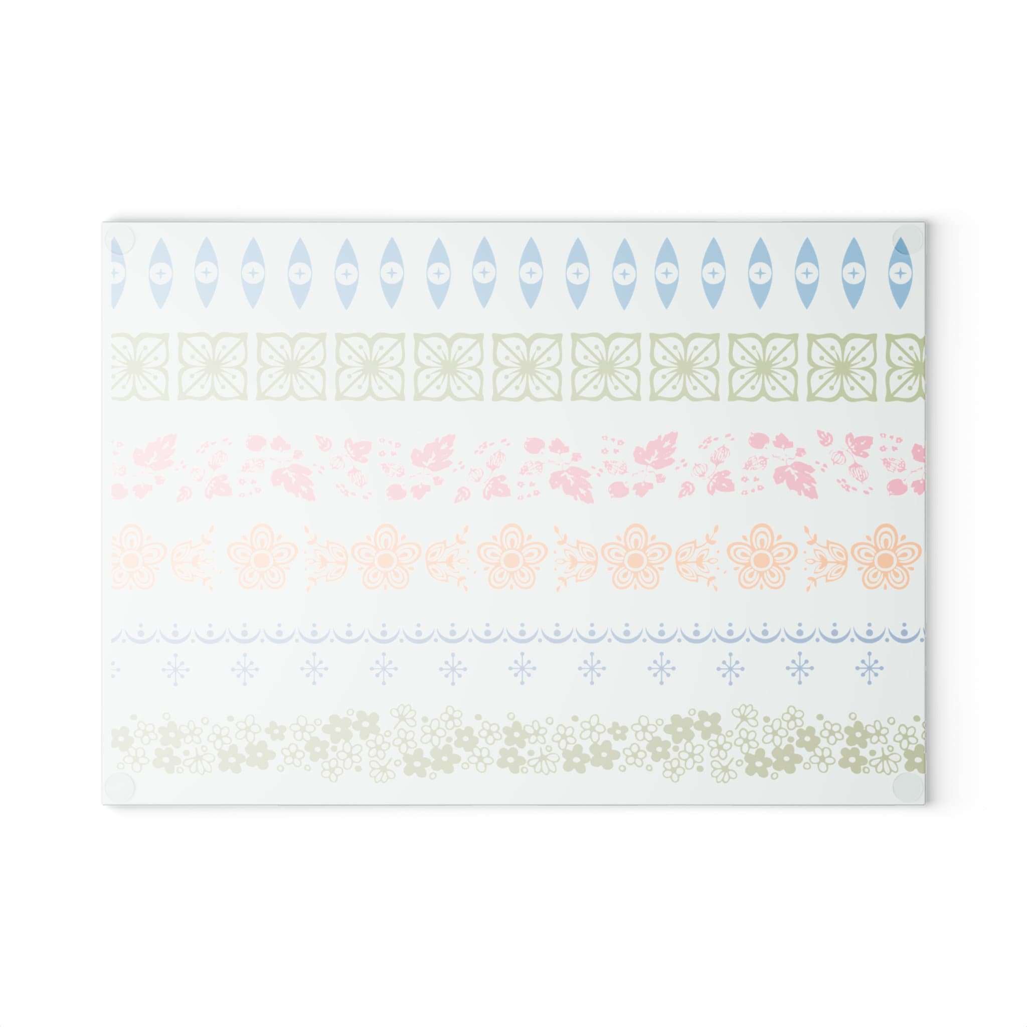 Pyrex Board Glass Cutting Board, Vintage Pyrex Inspired, Pyrex Pattern, Cutting ...