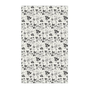 Vintage inspired Gooseberry towel, kitchen towel, tea towel, black gooseberry