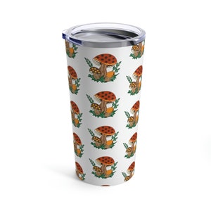Sears Merry Mushroom Pyrex Inspired Tumbler 20oz
