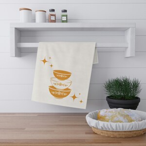 Butterfly Gold Pyrex inspired kitchen towel, tea towel2