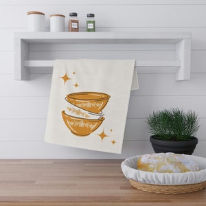Butterfly Gold Pyrex inspired kitchen towel, tea towel