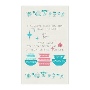 Pyrex inspired Kitchen Towel, dish towel, Balloon pyrex, pink daisy, butterprint