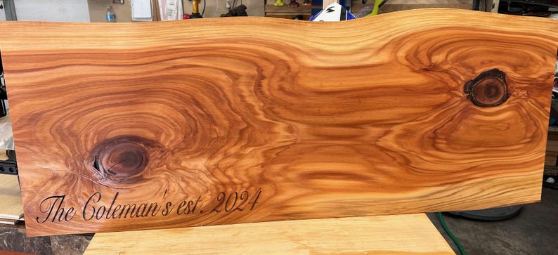 Image showcasing XL Custom Live Edge Charcuterie Boards - Etsy