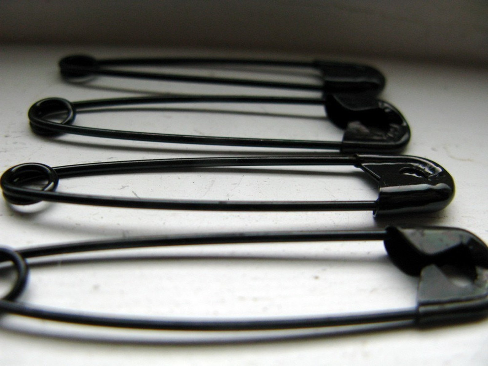 Large 2 Inch Black Safety Pins Etsy