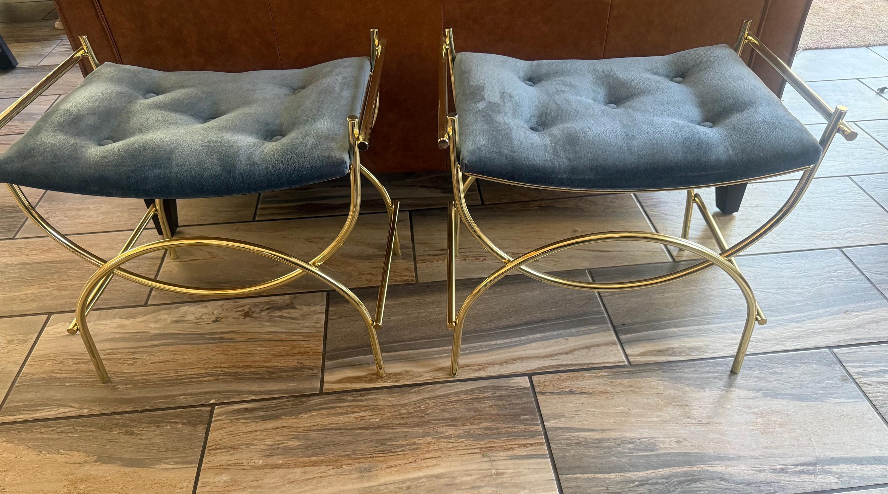slim fit dress slacks Modern Poker Chair, Pu Leather Dining Chair with Golden Legs Poker Style main image 1