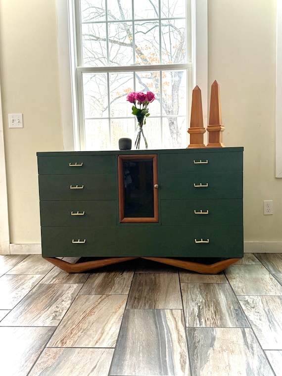 dark green dresser Reagan - 6 Drawer Includes Tip Restraint Kit for securing dresser to your wall to prevent tipping Green Is The New Black!