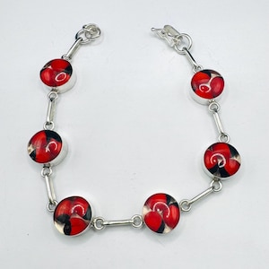 Bracelet Circle Huyruro Original Silver 950 of Peru 8 inch length