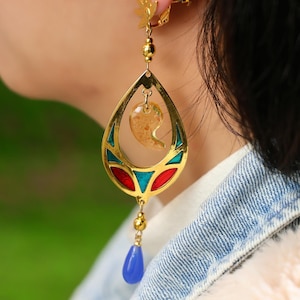 Hyrule Manufacture Zelda Earrings Handmade Ear Clips - 925 Silver, Zelda Cosplay Game Accessories, Fashionable Unique BOTW Design Gamer Gift