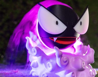 Gastly Humidifier Anime Ghost Mist Diffuser Night Light Decor for Bedroom Desk Gamer Gift Spooky Smoke Effect Cute Vaporizer Vapor Fog Lamp