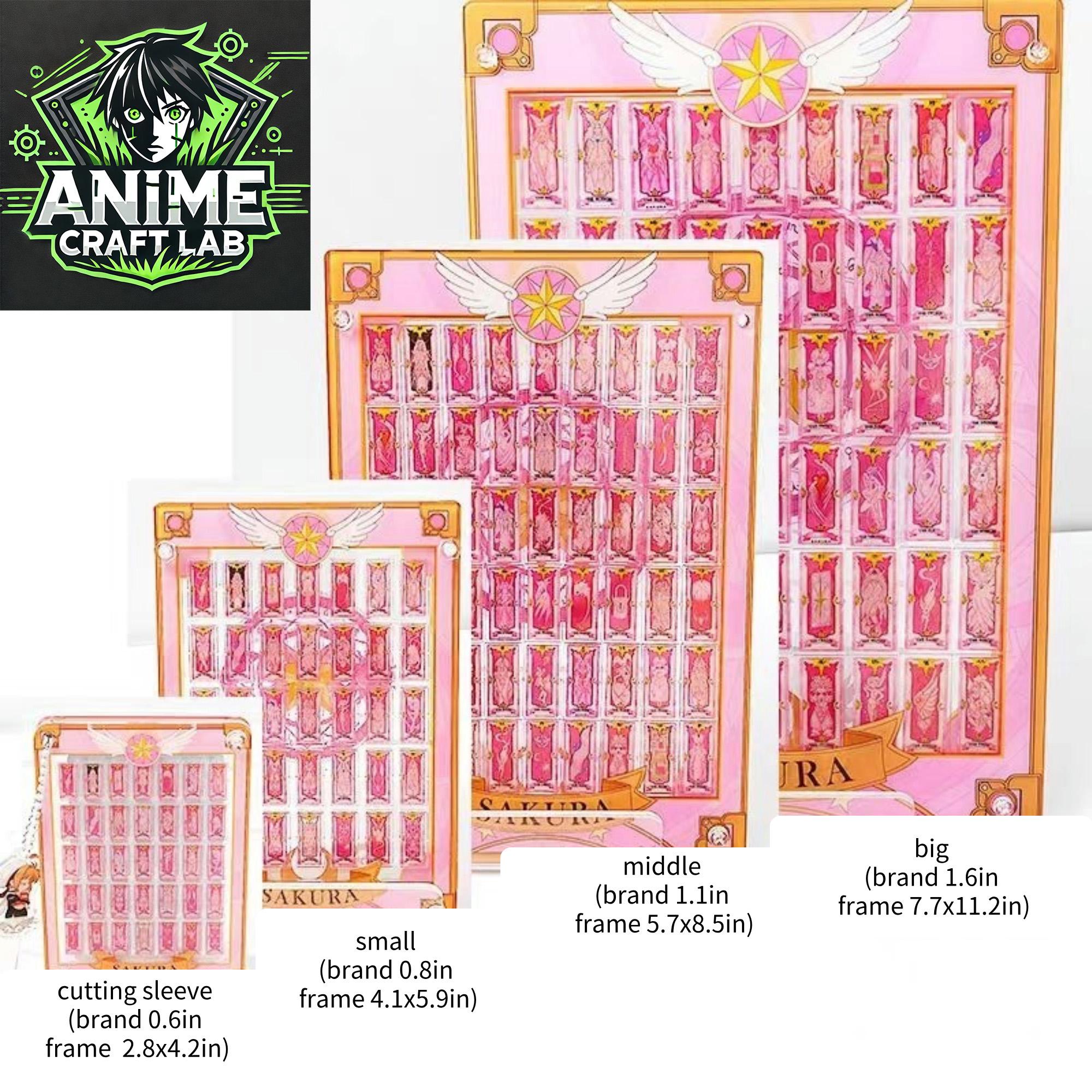 アクリル製ミニクロウカード さくらカード ディスプレイフレーム