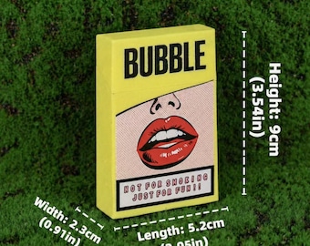 Yellow Bubble Prop 3D Printed PLA Novelty Desk Decor Party Gift Display Piece