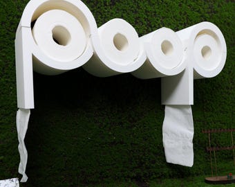 Porte-rouleau papier toilette pour caca, version pratique™, imprimé 3D, rangement mural, décoration de salle de bain amusante, cadeau bâillon, pendaison de crémaillère, surprise