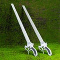 Attack on Titan Telescopic Swords Prop Pair for Cosplay Display 3D Maneuver Gear Blade Replica Anime Gamer Holiday Gift AoT Gear Sword Toy