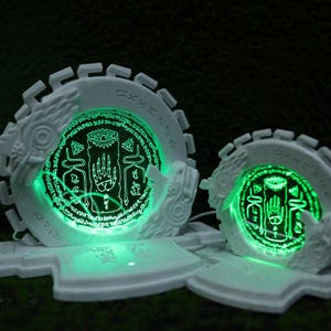 Zelda Zonai Ouroboros 3D Print LED Lamp Desk Light, Night Light TOTK Shrine Lamp USB-Powered Display Gift for TotK LoZ BotW Zelda Gamer Fans