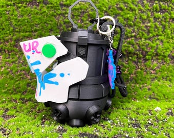 Jinx Grenade Bluetooth Speaker LOL Portable 3D Printed Gamer Custom Sound System Type-C Recharge Graffiti Style Audio Gift Riot Games Merch