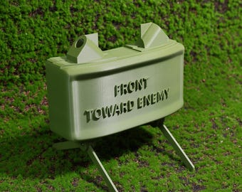 Claymore Mine Bluetooth Speaker - M18A1 Military COD Fan Gift Idea, Personalized Text Display Customizable Battery Options, Home Desk Decor