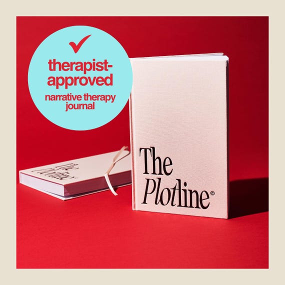 The Plotline© Journal – Guided Narrative Therapy Journal For Main Character Manifestation, Motivation, And Goal Setting
