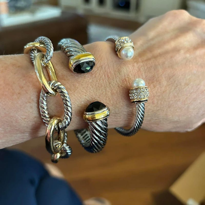 farfetch cable tie bracelet
