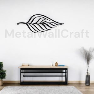 Metal Leaf Wall Decor - Big Leaf Garden Wall Hanging - Living Room Metal Leaf Art - Modern Wall Decor for Home - Garden Metal Leaf Sculpture